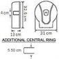 Preview: Jumbo Toilettenpapierspender in Chromoptik