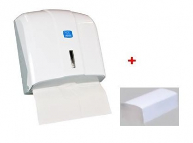 Papierhandtuchspender und 5000 Blatt Papierhandtuch