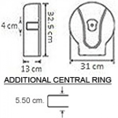 Jumbo Toilettenpapierspender in Chromoptik