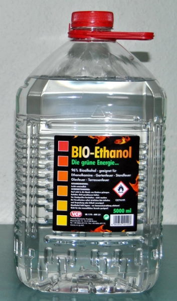 5 Liter Bio Ethanol ,96% Bioalkohol