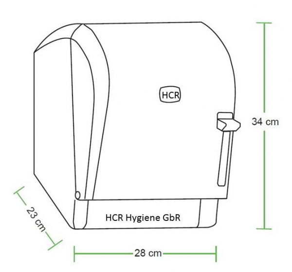 Handtuchrollenspender mechanisch, in Chrom-Optik + 6 Handtuchrollen 2 lagig